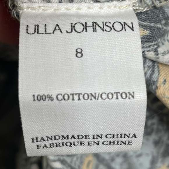 Ulla Johnson dress midi Ondine in Portofino sz 8 gray NWOT one shoulder - Picture 10 of 11